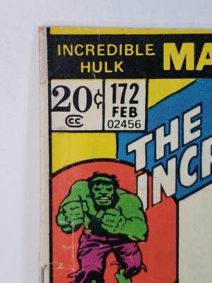 Incredible Hulk 172 Marvel Comics Juggernaut origin and team-up