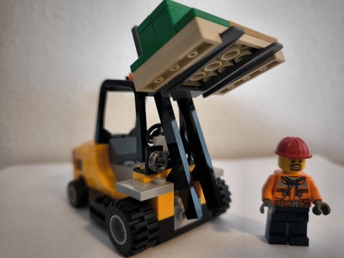 👍 TOP HÄNDLER ☼ Lego Gabelstapler Stapler aus 60198 mit Minifigur ☼ NEU