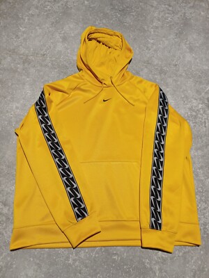 Nike NSW Hoodie Damen XL Gelb Big Swoosh Streetwear Pullover Oversized