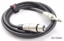 6ft. Kirlin XLR 3-Pin Female / 1/4" Mono Male Shielded OFC Microphone Cable