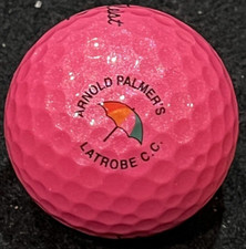 Arnold Palmer's Latrobe Country Club Logo Golf Ball Titleist Pink NEW