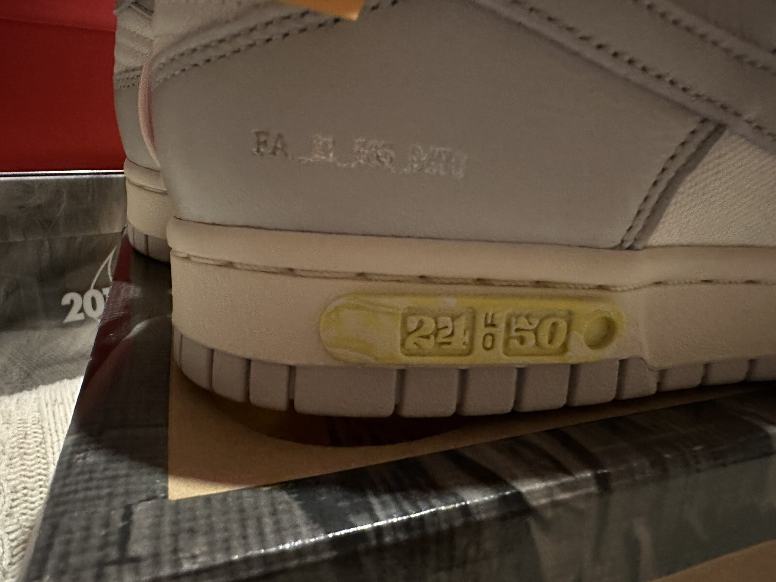 OFF WHITE X NIKE Nike Dunk Low x Off White lotto 24 di 50 2021 uk 7 5