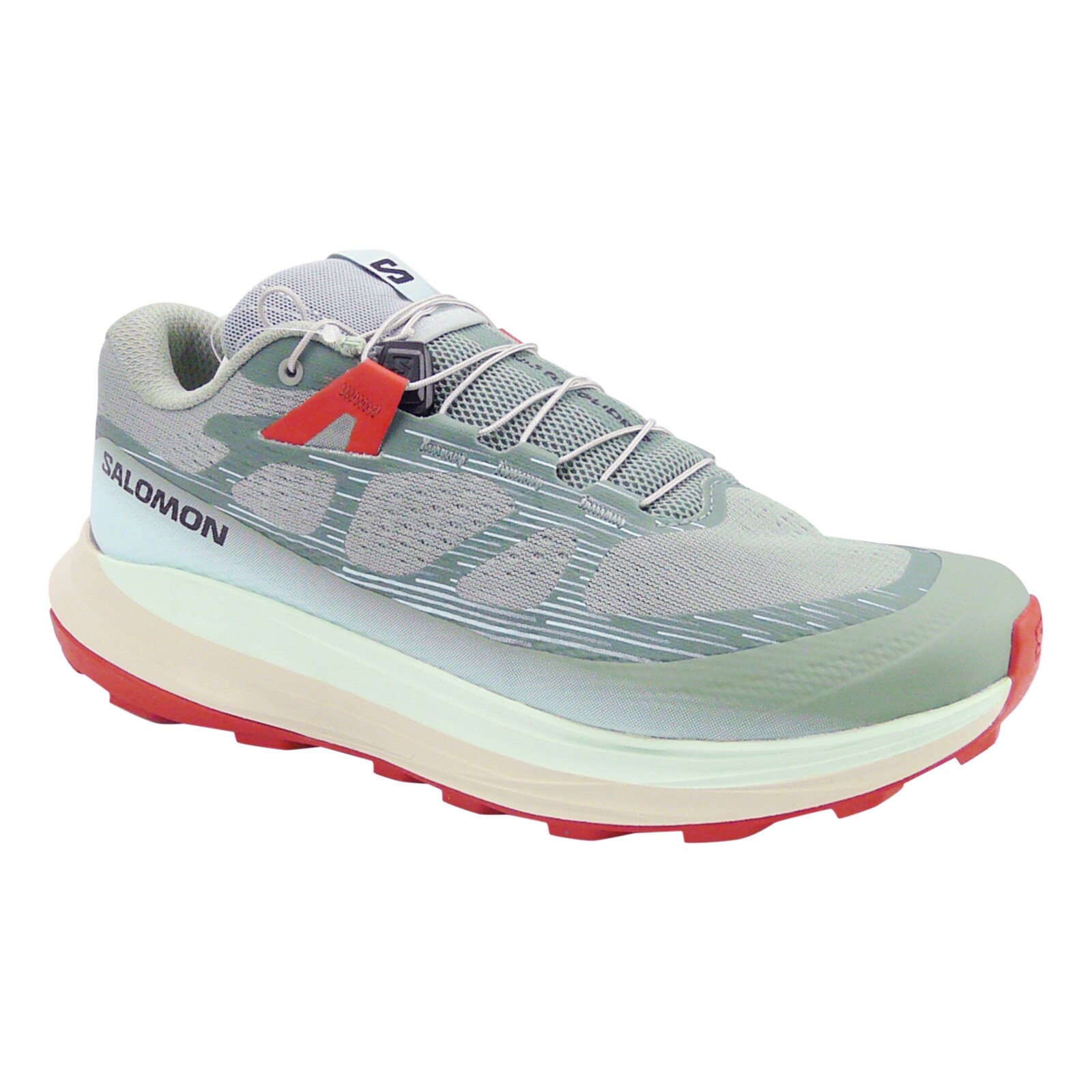 Scarpe da trail Salomon Ultra Glide 2 da donna Lily Pad acqua sbiancata salsa calda