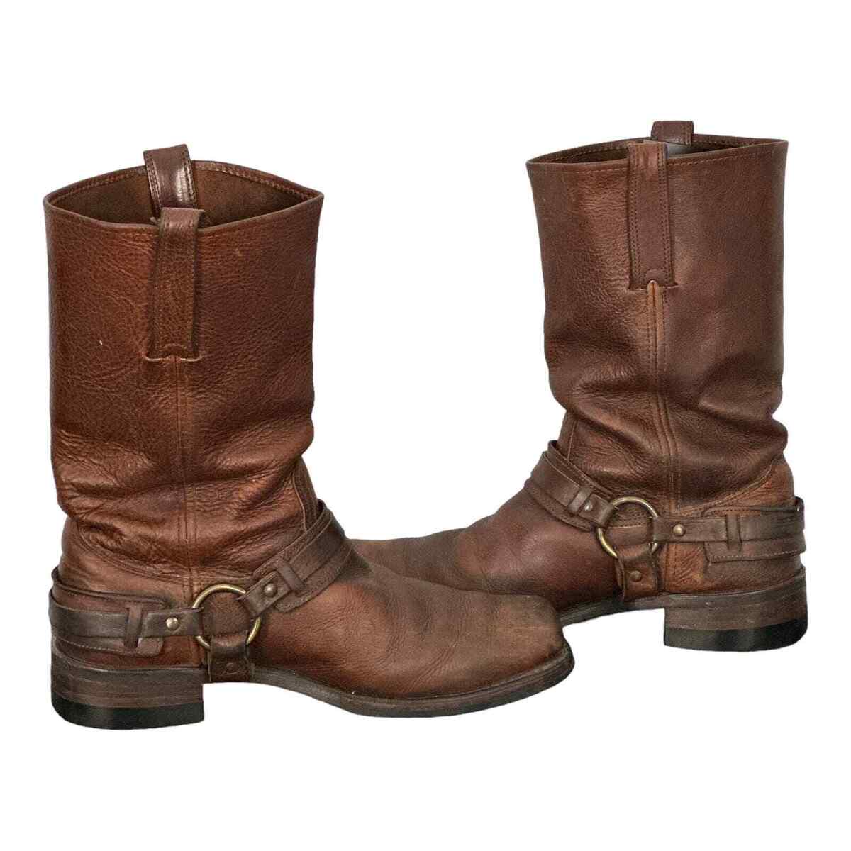 Frye Harness Motorcycle Boots Brown Leather Vintage Men's 12 | eBay Frye Harness Motorcycle Boots Brown Leather Vintage Men's 12 | eBay