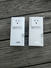 ZyXEL PLA-407 Powerline Pass-Thru Ethernet Adapters x2 