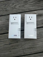 ZyXEL PLA-407 Powerline Pass-Thru Ethernet Adapters (x2) 