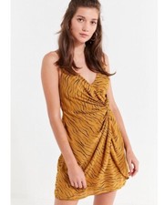 Urban Outfitters Animal Print Stripes Mini Dress