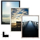 Schattenfugenrahmen für Leinwandbilder auf Keilrahmen ohne Glas Rahmen MDF