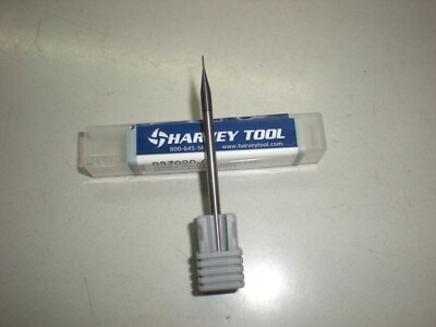 Harvey Tool 937020-C3 End Mill - 0.0200D x 0.030LOC - 3FL - 0.125 Shank - AlTiN