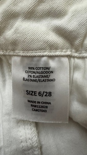NWT Tahari Jeans ELLA White Skinny High-Rise Ab Flattening Size 6 / 28 NEW - Picture 4 of 4