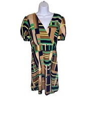 The Webster Miami for Target Dress Geometirc Cap Sleeve Retro Plus Size XL