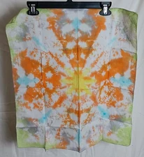 Tie Dye Bandana ~Multicolor Abstract Art~ New ~Excellent Hand Dye Head Wrap~