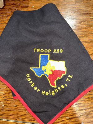 Older Troop 229 N/C Neckerchief  BSA Boy Scout Harder Heights Texas