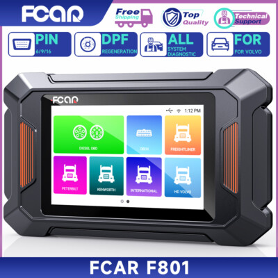 FCAR F801 Heavy Duty Truck Diesel OBD2 All System Diagnostic Scanner DPF Regen
