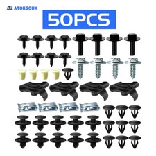 50pcs For Toyota Corolla Engine Cover Fender Bumper Screw Clips Rivet Fastener