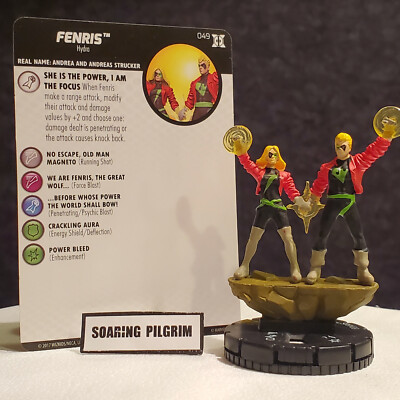 FENRIS - 049 Super Rare  Deadpool & X-Force Heroclix Set #49