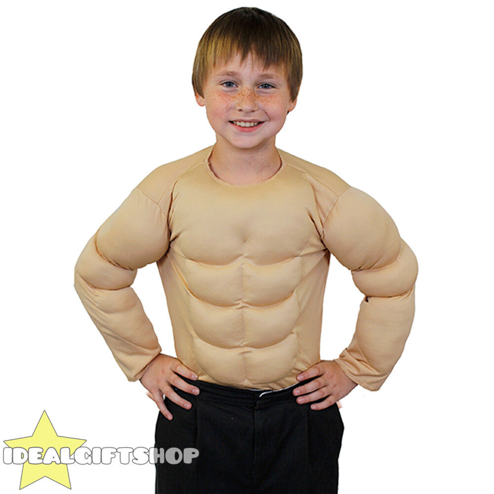 Gym Ripped Muscles Effect Kids T-Shirt Childrens