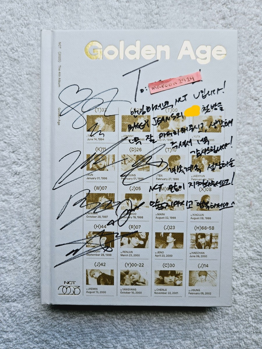 NCT 2023 Golden Age Signed Promo Album Autographed Baggy Jeans [US