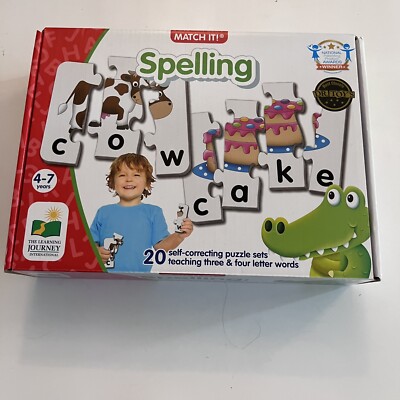 THE LEARNING JOURNEY MATCH IT! SPELLING 20 SELF CORRECTING PUZZLE SETS