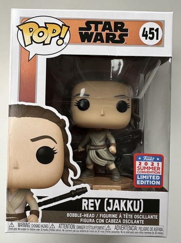Funko Pop! Star Wars Rey Jakku 451 Summer Convention 2021 LE with Protector
