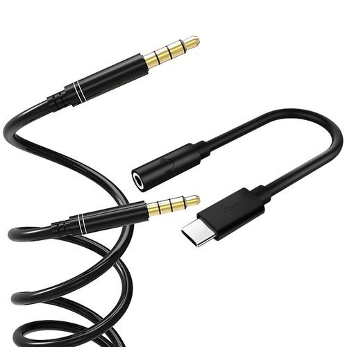 Type C to 3.5mm Adapter Audio Cable Cord f Samsung Galaxy Note 20 Ultra 5G N986U - 第 1/1 張圖片