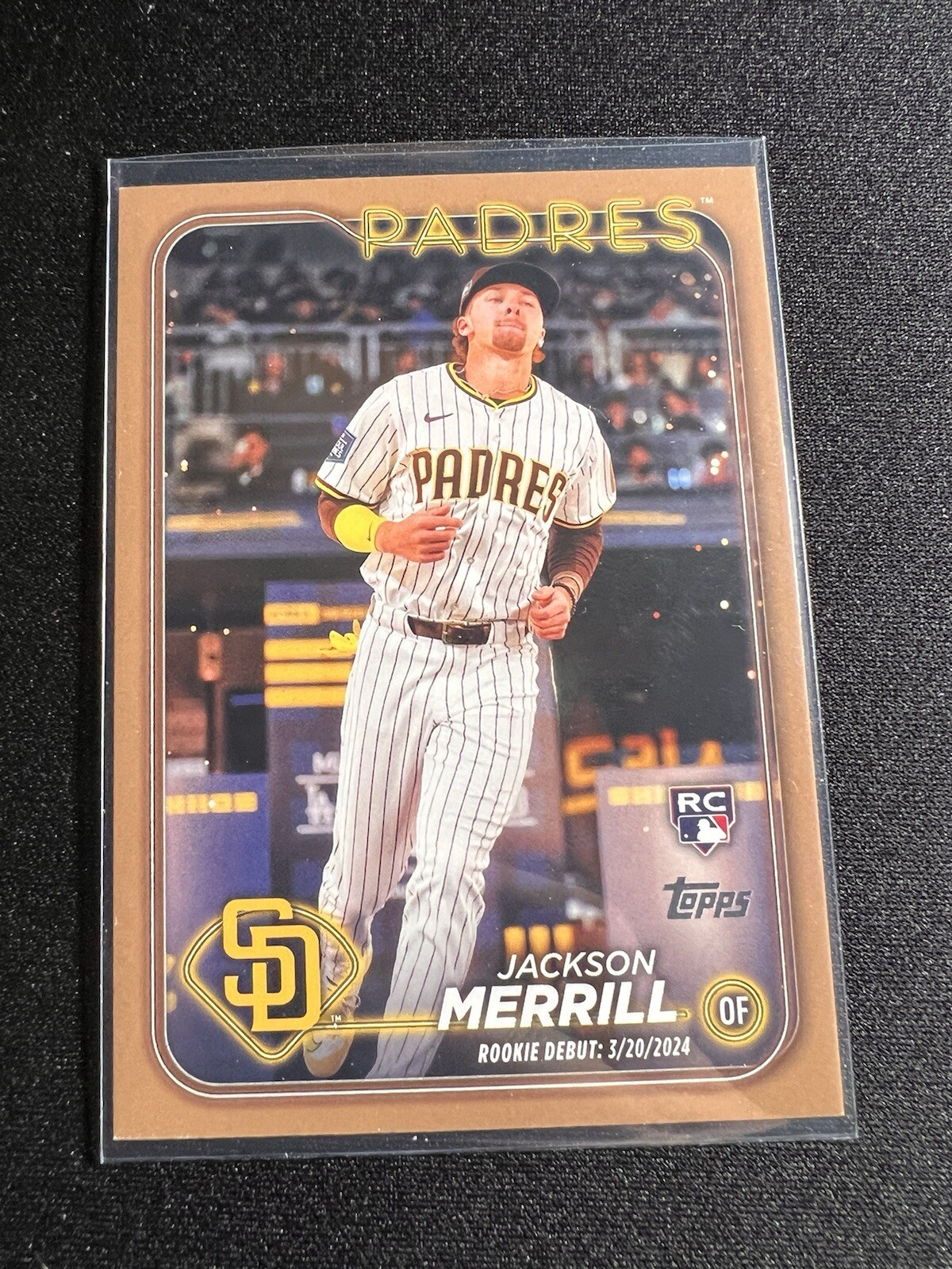 2024 Topps Update Jackson Merrill Rookie Debut #US169 Gold Parallel /2024 (RC)