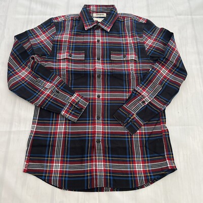 Goodthreads Slim-Fit Long Sleeve Plaid Twill Shirt Size Medium