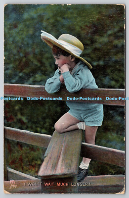 R742960 I Wont Wait Much Longer Happy Childhood Raphael Tuck and Sons Rapholette