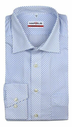 Hochwertiges Marvelis Comfort Fit Hemd In Der Farbe Weiss, Einfarbig - Foto 5