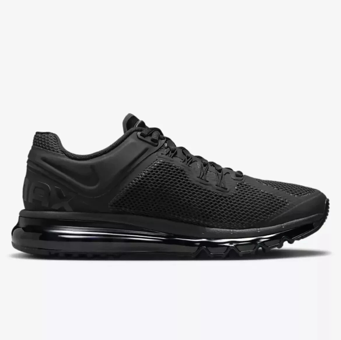 Nike Air Max 2013 Triple Black Running Sneaker Shoe's Men's FZ3156