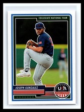 ⚾ JOSEPH GONZALEZ 2023 PANINI USA BASEBALL STARS & STRIPES RC # 68