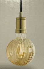 Better Homes 40-Watt Vintage Style Clear Amber Glass G40 LED Globe Light