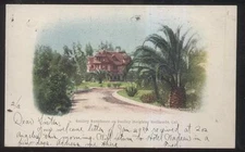 POSTCARD REDLANDS CA/CALIFORNIA SMILEY FAMILY MANSION HOME/HOUSE 1906