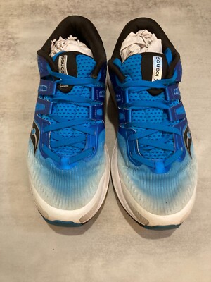 Blue Saucony Ride Iso Black Saucony Men's Ride Iso S20444-1 Blue