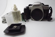Vintage Pentax ZX-30 35mm Film SLR Camera body with accessories UNTESTED