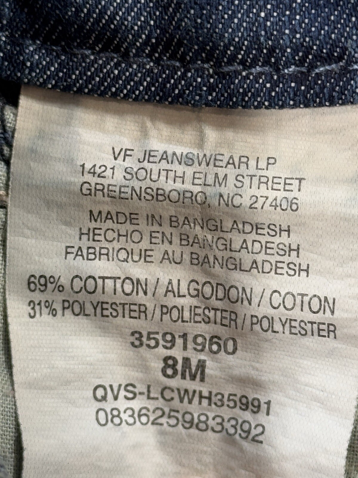 Lee One True Fit Lower On The Waist Shorts SIze 8M thumbnail 7