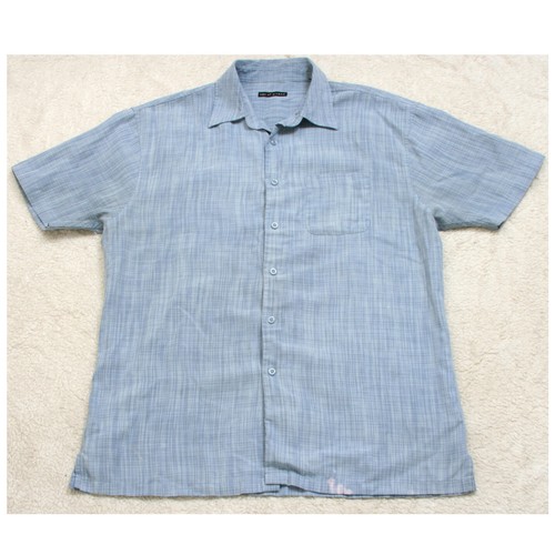 Short Sleeve Man's Pocket Dress Shirt 