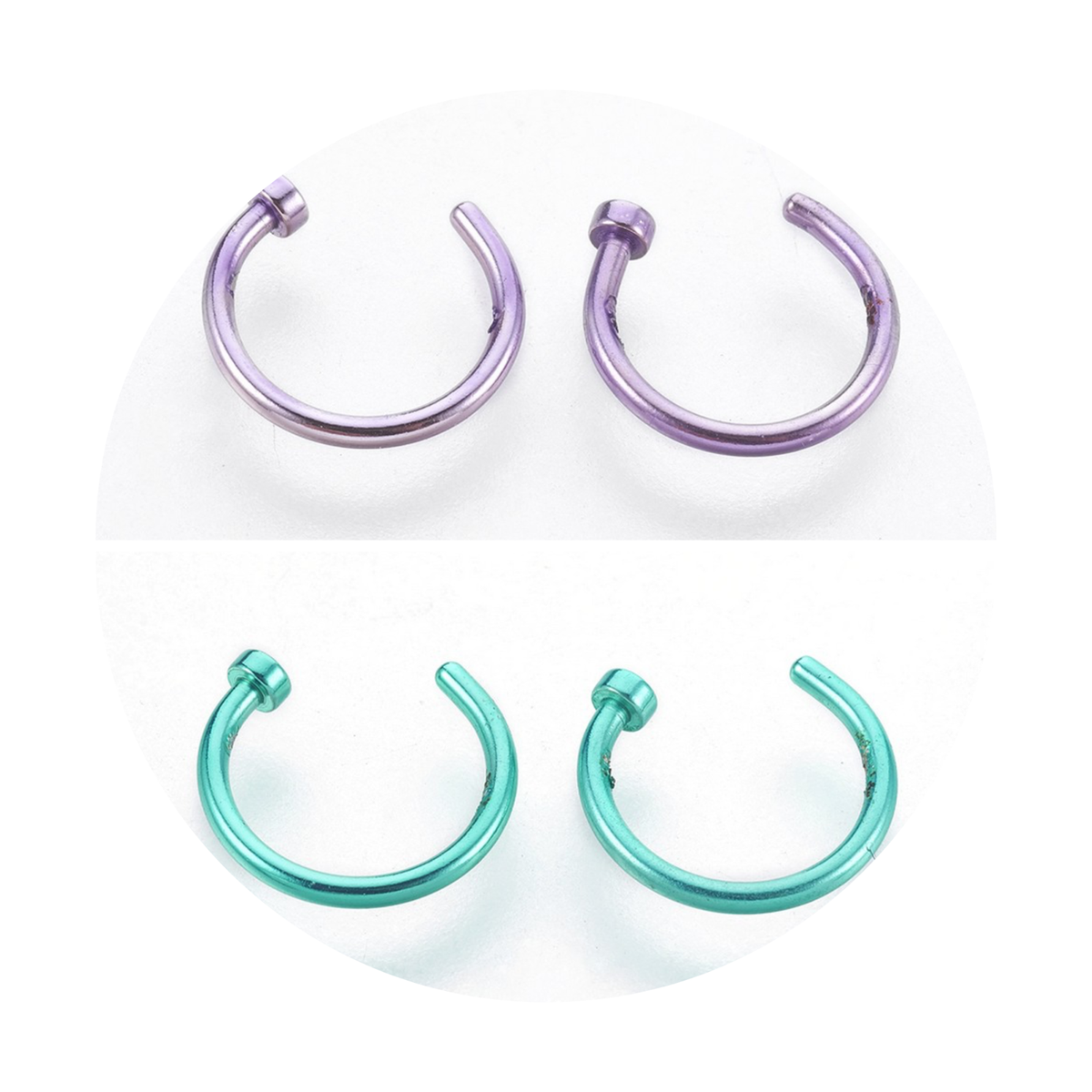 Women Men Body Jewelry Fake Septum Clip On Non Piercing Nose Ring