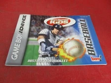 Sports Illustrated for Kids Baseball Game Boy Advance Instruction Manual ONLY