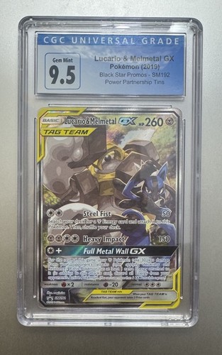 Lucario & Melmetal-GX graded CGC 9.5 for sale on eBay