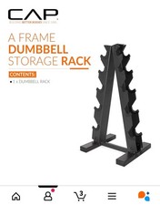 200lb Dumbbell Weight Rack.  Brand Cap 