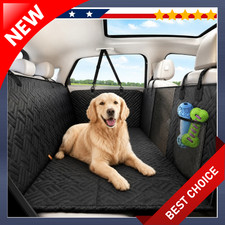Dog Car Seat Cover Back Hard Bottom Extender For Dogs Supports 400LBS Pet USA