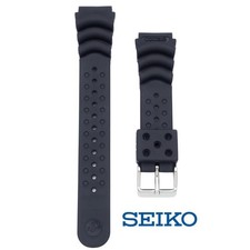 SEIKO Genuine Black Watch strap Diver's Urethane Band 20mm DB73BP