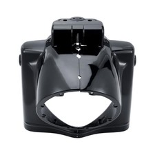 7" Round Headlight Nacelle Cover Headlamp Nacelle Cover Fit for Harley Black