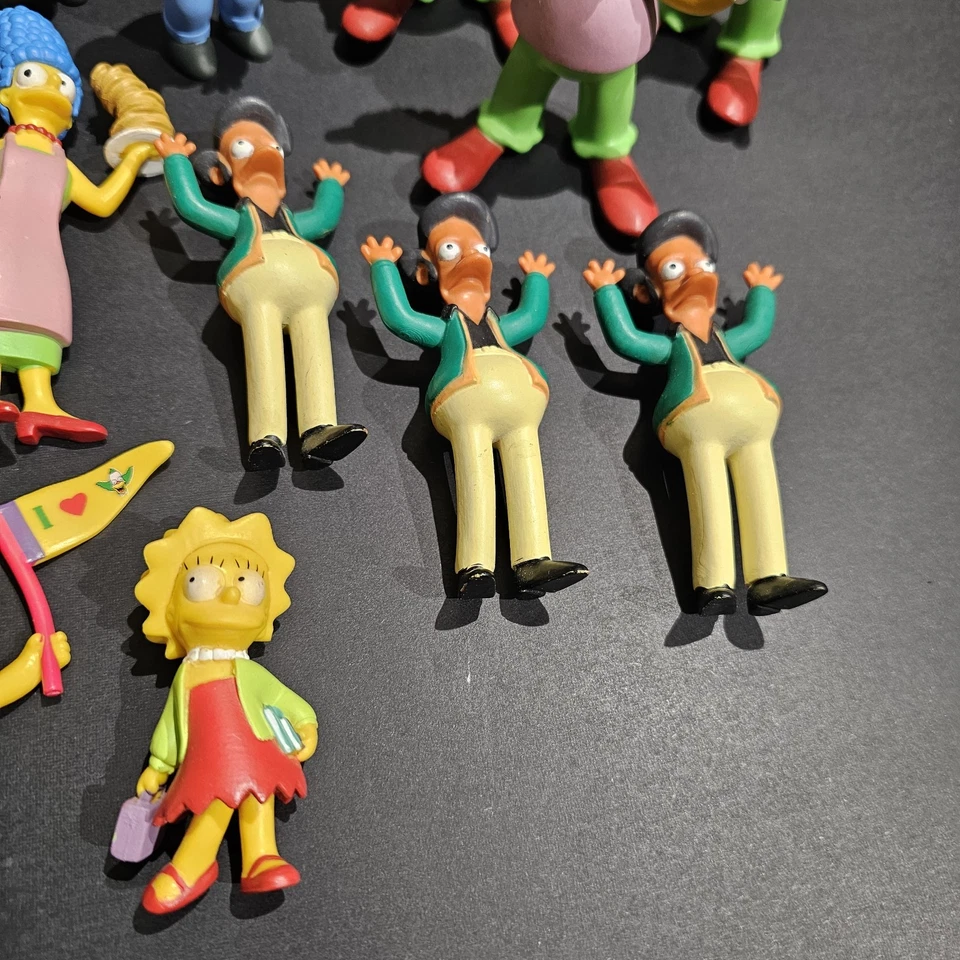 The Simpsons Figurines Lot 2007 Fox PVC Toys Marge Bart Lisa Krusty Homer - Image 3 of 4