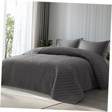 Oversized King Quilts - Lightweight Oversized King 120" x 120" 01 - Grey