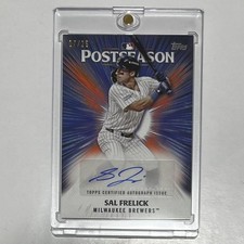 225 Topps Postseason Performance Sal Frelick  Milwaukee Brewers Auto /25 #PPA-SR