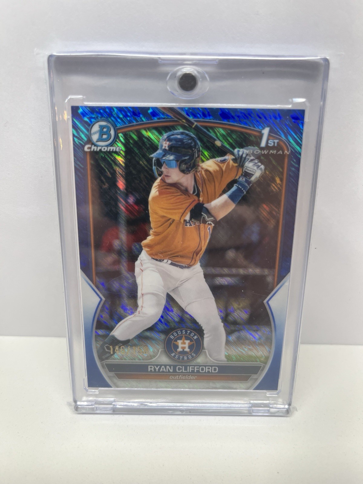 2023 Bowman - Chrome Prospects Ryan Clifford #BCP-10 Blue Shimmer Refractor /150