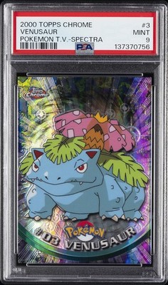 2000 TOPPS CHROME POKEMON T.V. SPECTRA #3 VENUSAUR PSA 9 | eBay