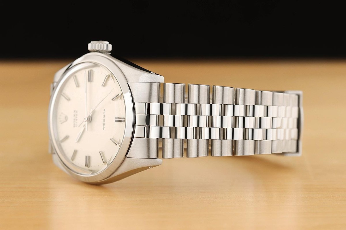 ROLEX OYSTER PRECISION 6426 SILVER DIAL STAINLESS STEEL 34MM